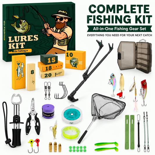 24-Day Fishing Lure Advent Calendar Mystery Box – Assorted Fishing Baits & Tackle Gift for Anglers
